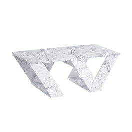 Hanah Home Pipra - Mesa de centro Mármol de Carrara